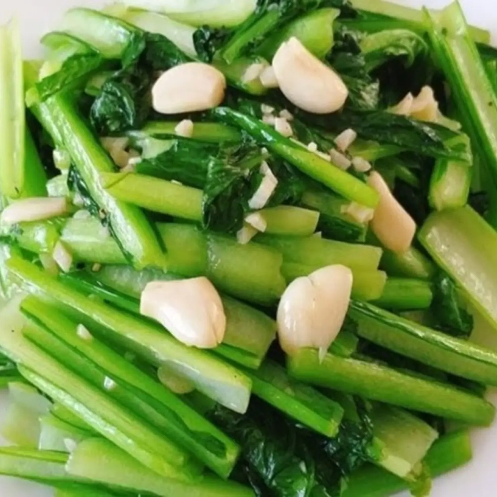 Cải xanh xào tỏi