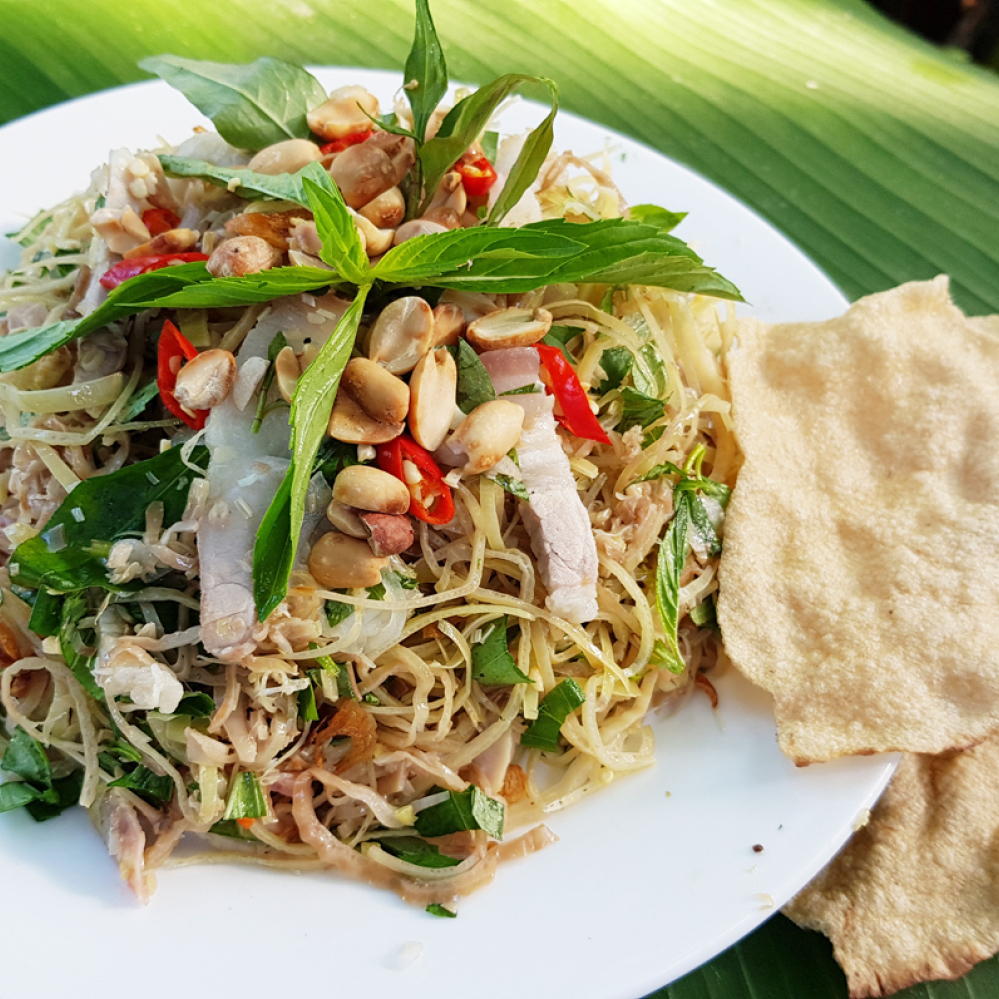 Gỏi sò điệp chuối chát