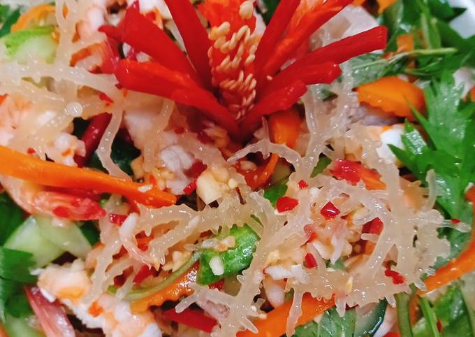 Hải sản rong mắm nhĩ