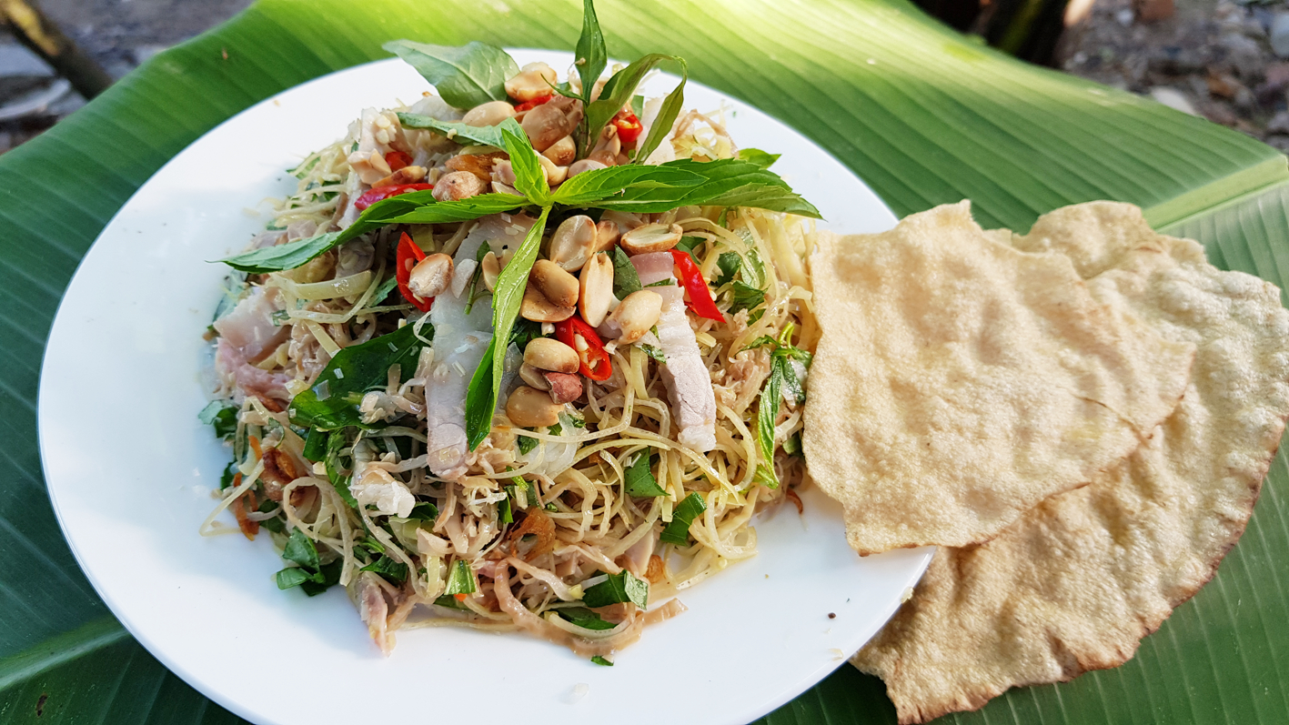 Gỏi sò điệp chuối chát